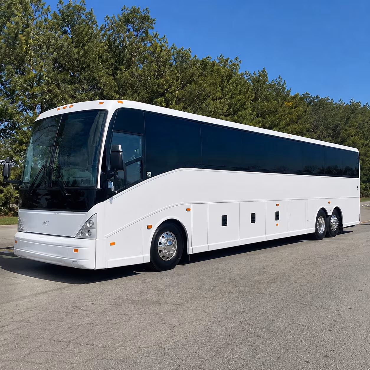 frisco charter bus services exterior